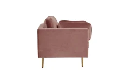 Lenestol Boom Fløyel Rosa