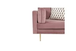 Lenestol Boom Fløyel Rosa