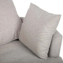 Lenestol HOME4YOU Fluffy svingbar 110x105x65/86 cm Lys grå