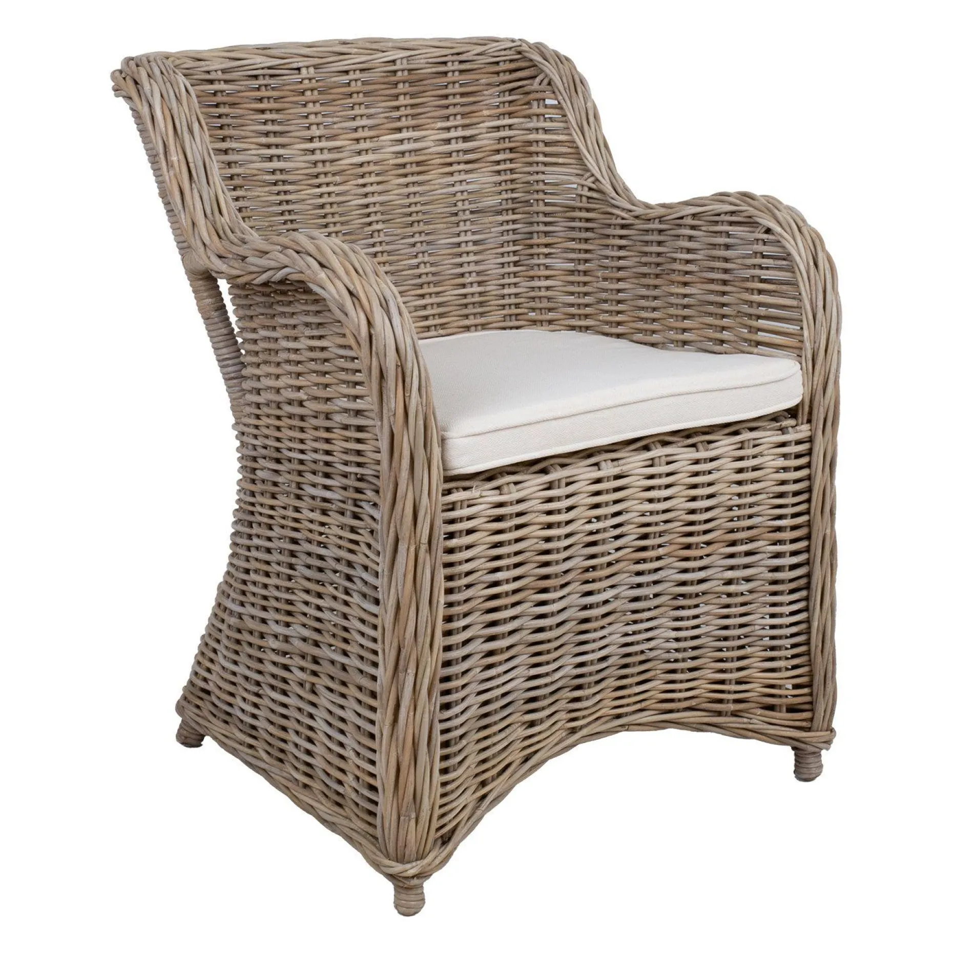 Lenestol HOME4YOU Katalina 62x62x83 cm naturlig rotting