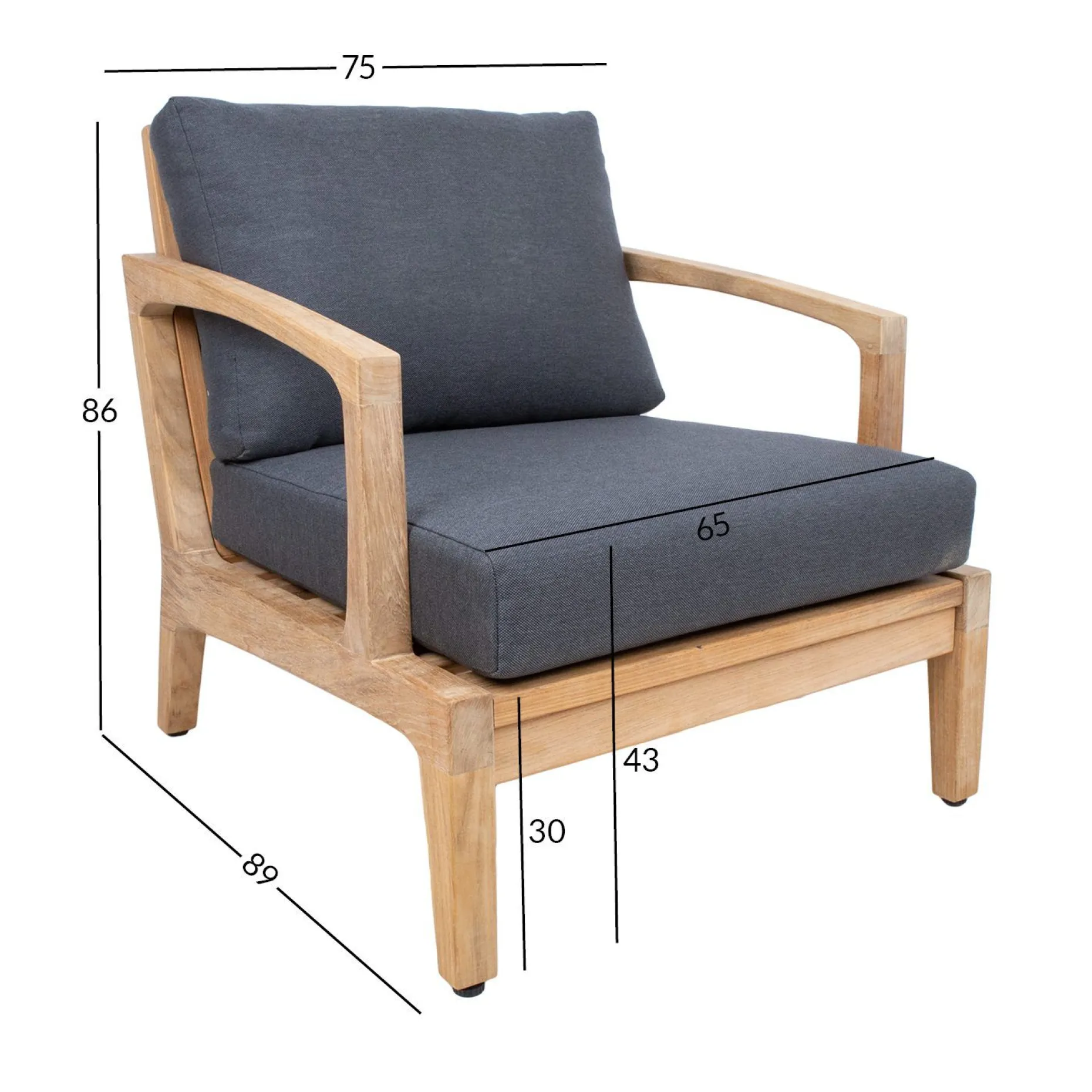 Lenestol HOME4YOU Maldive teak