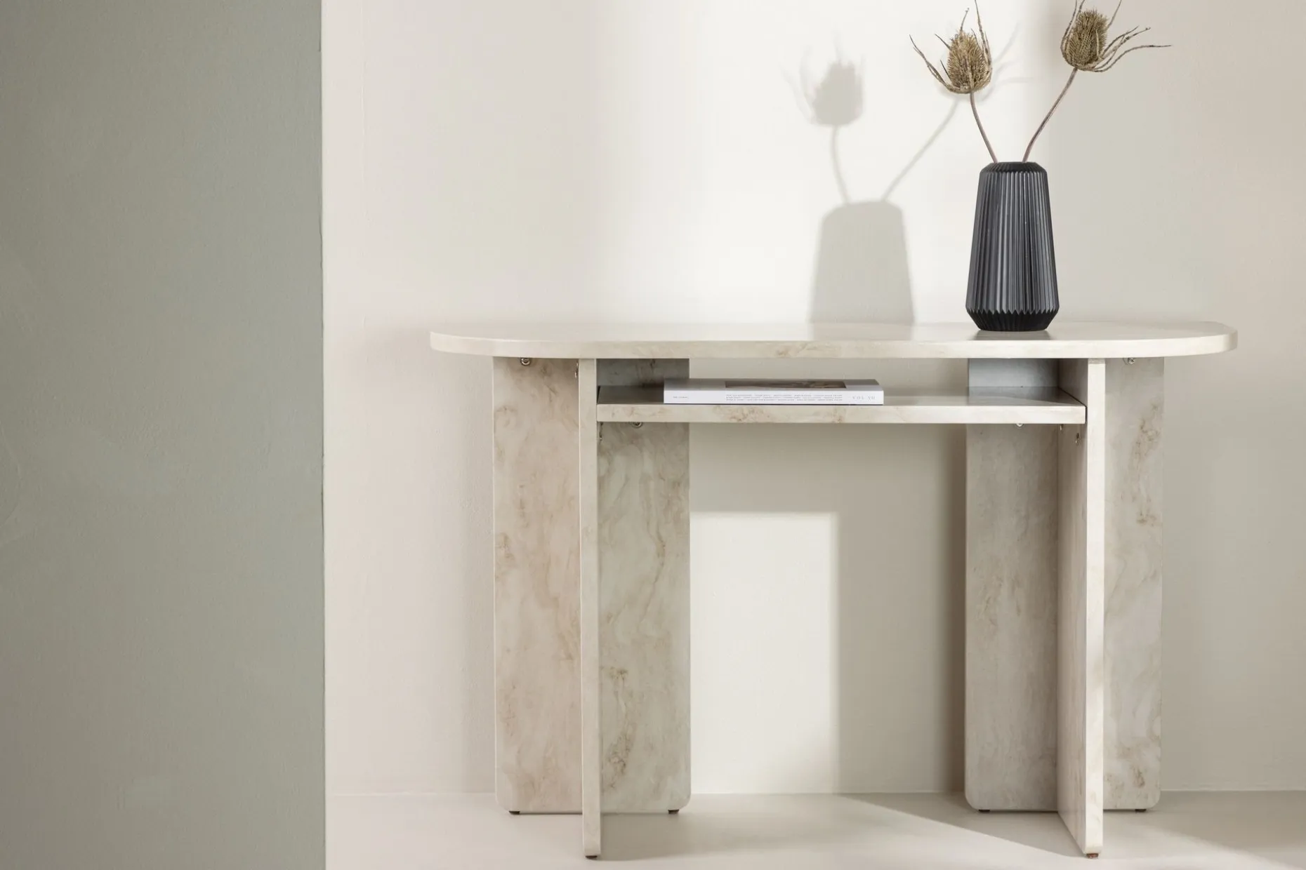 Ålesund Travertin Sidebord 120x40 cm