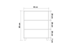 Leva Kommode 80x95 cm Brun