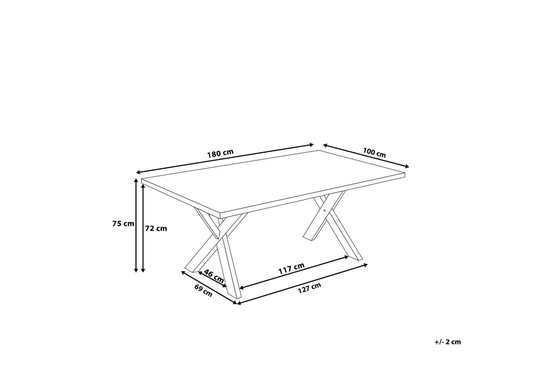 Lisala Spisebord 180 cm