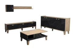 Living Room Furniture Set Eik|Marmor