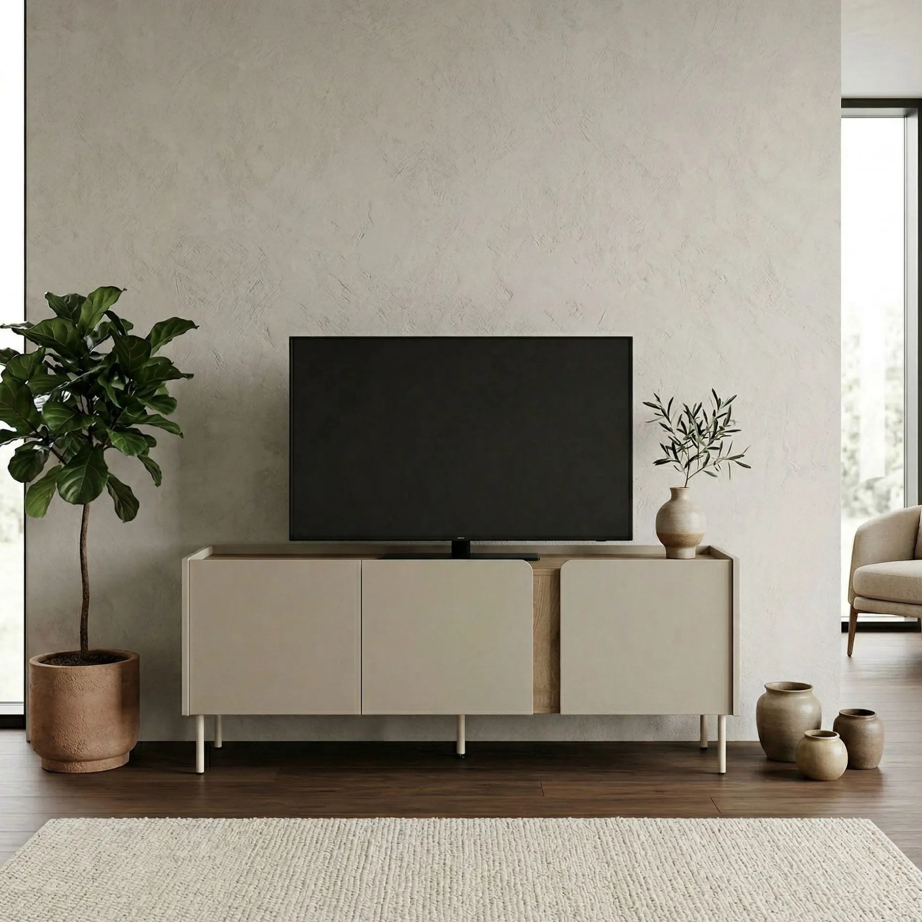 Lomar TV-benk 140x53,9x35,5 cm