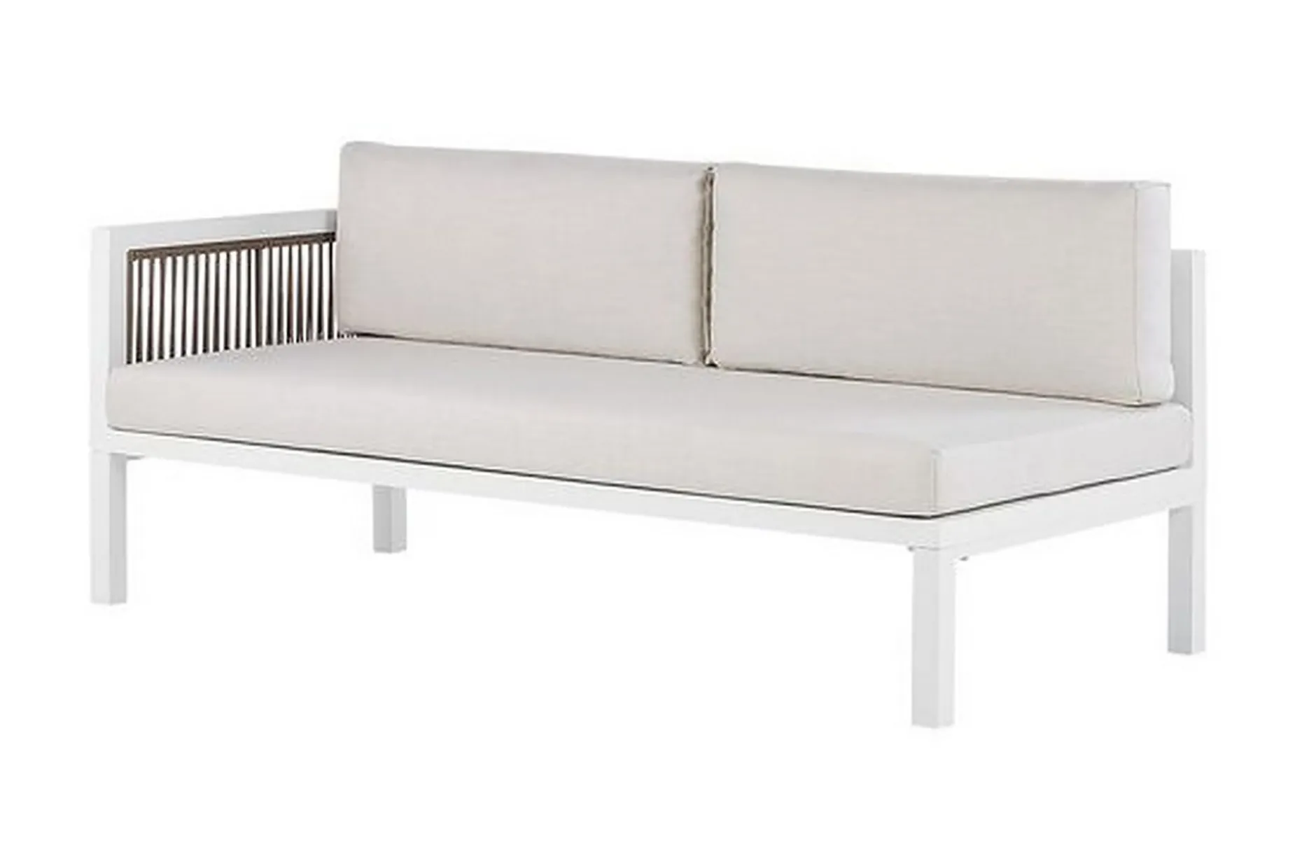 Loungegruppe Hvit/ brun BORELLO