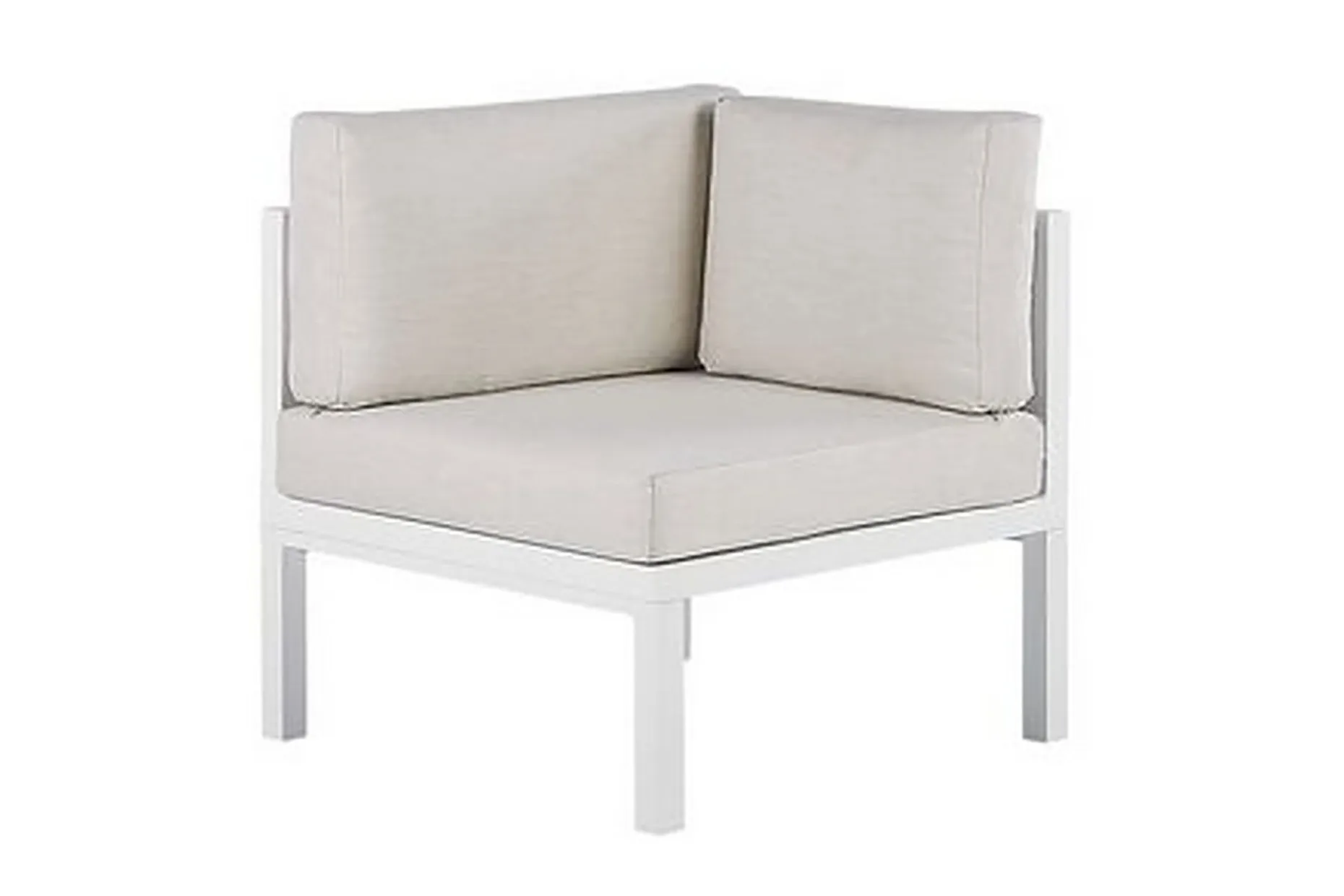 Loungegruppe Hvit/ brun BORELLO