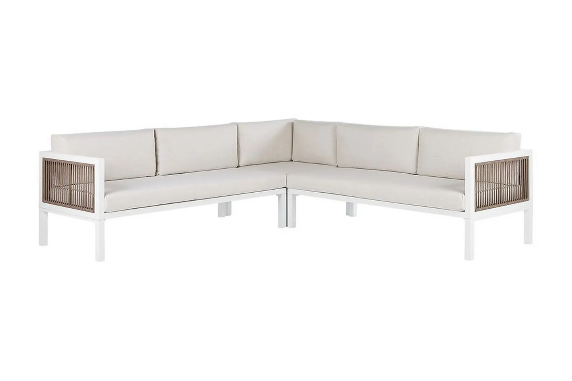 Loungegruppe Hvit/ brun BORELLO