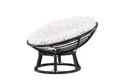 Loungestol Bonnie Svart/Hvit