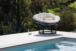 Loungestol Bonnie Svart/Hvit
