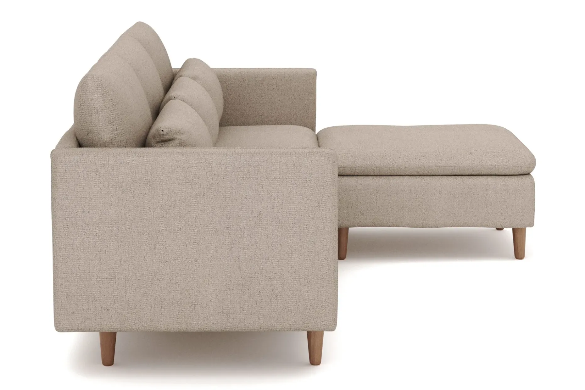 Lovis 3-seters sofa med vendbar sjeselong i stoff