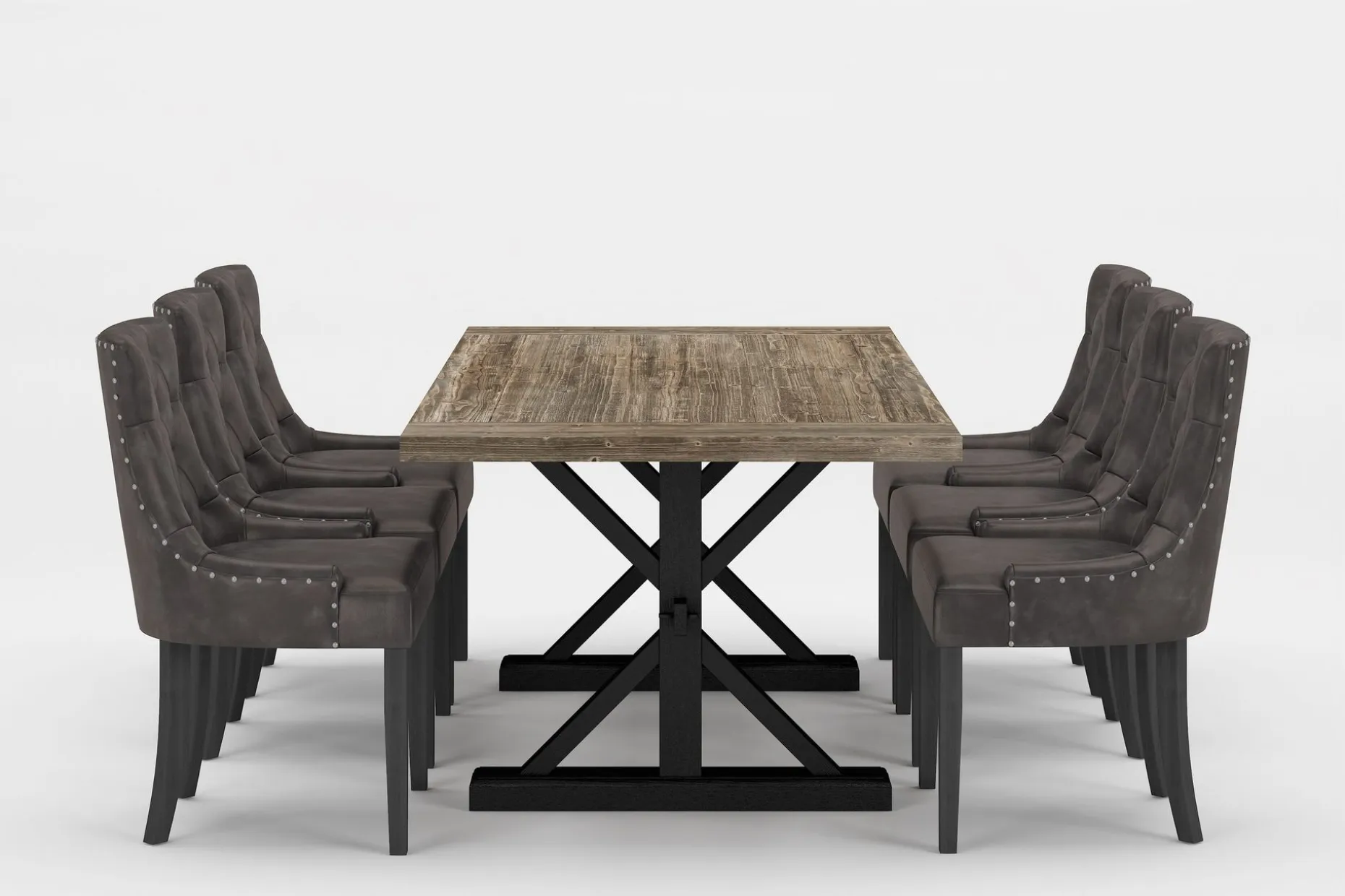 Lyon Premium Forlengningsbar Spisegruppe 200-290 cm+6 Tuva S