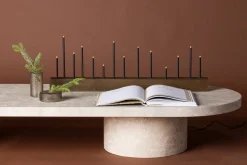 Lysestake og kandelaber til bord Venture Home Kungsberget lysestake Walnut