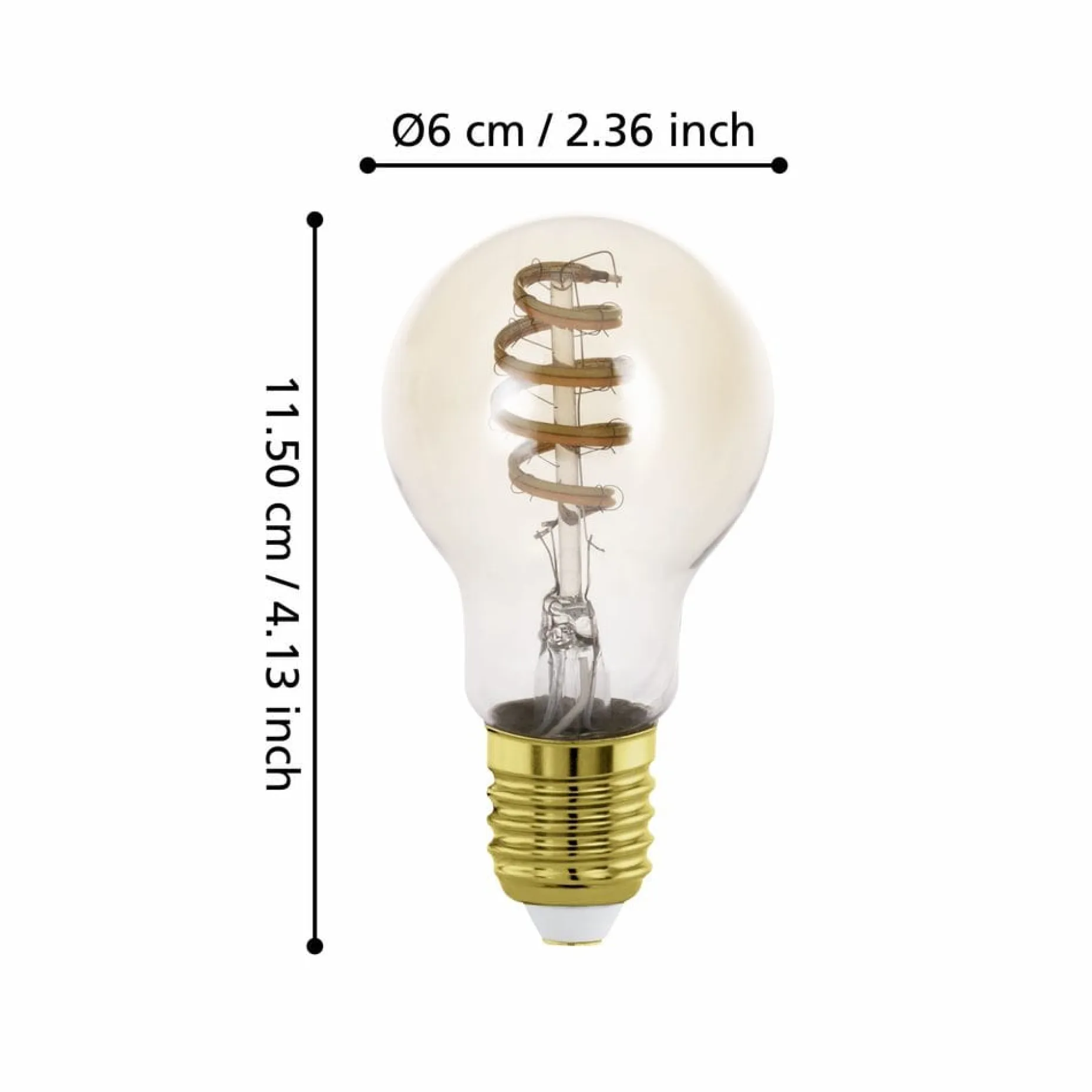 Lyskilde 2xLM-ZIG-CCT E27 A60 4,9W Amber