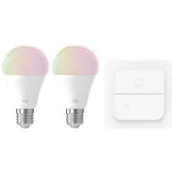 Lyskilde 2xLM-ZIG-RGB/CCT E27 A60 9W Bryter