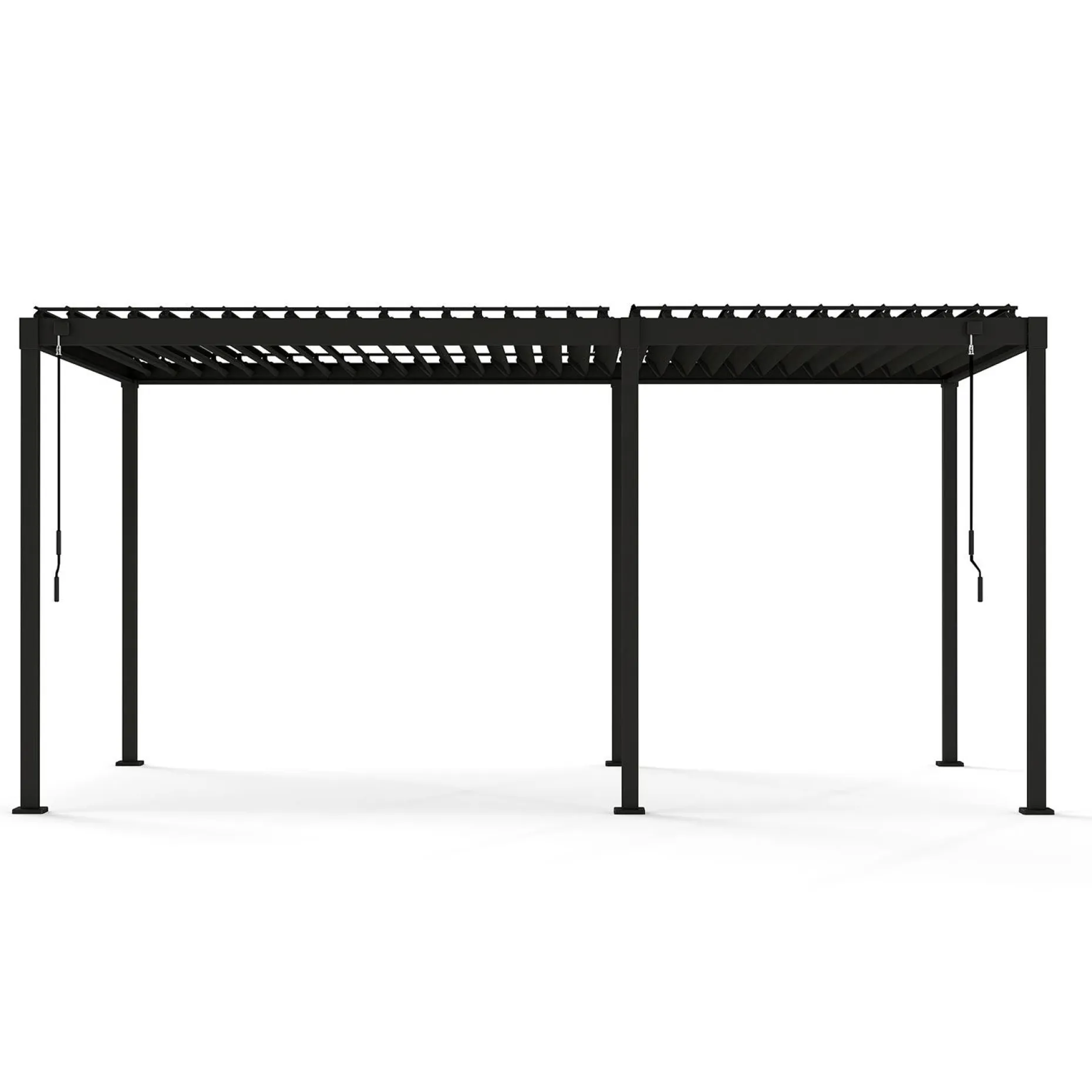 Lysthus HOME4YOU Mirador-80 mørk grå 3x5 m