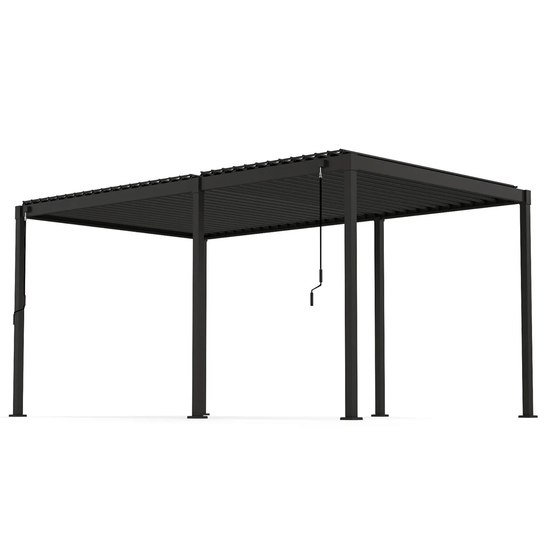 Lysthus HOME4YOU Mirador-80 mørk grå 3x5 m