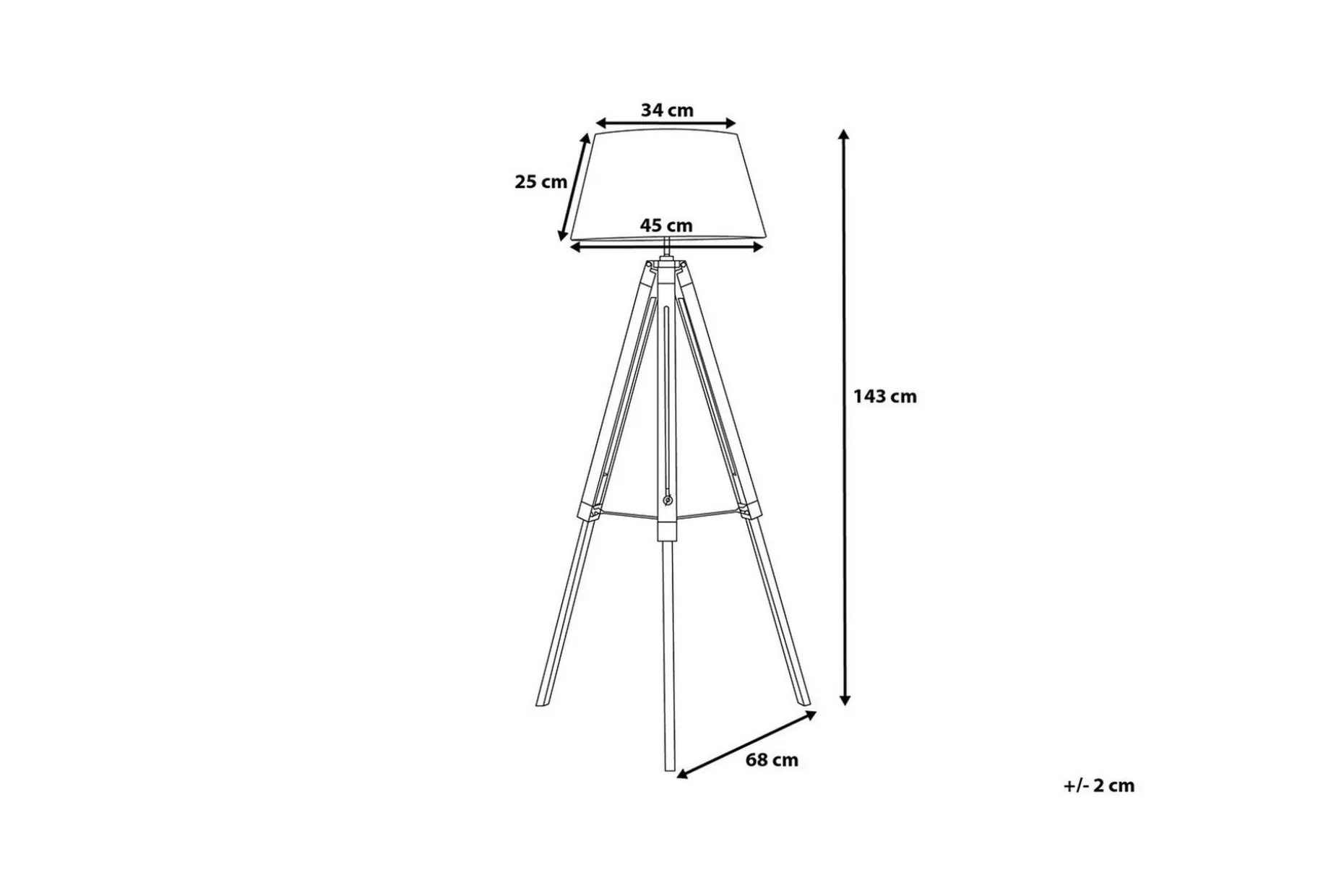 Madeira Gulvlampe 143 cm