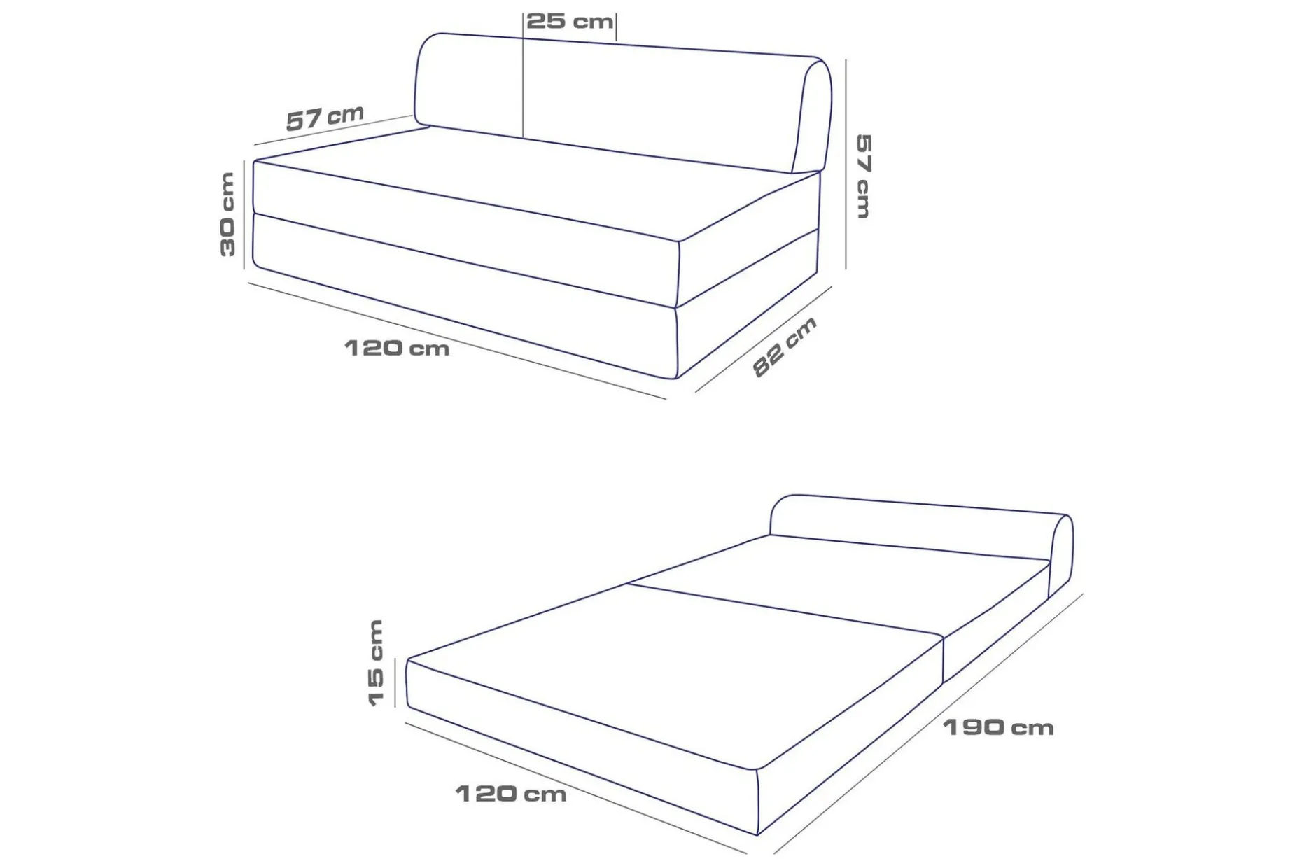 Magaria 2-seters Sovesofa