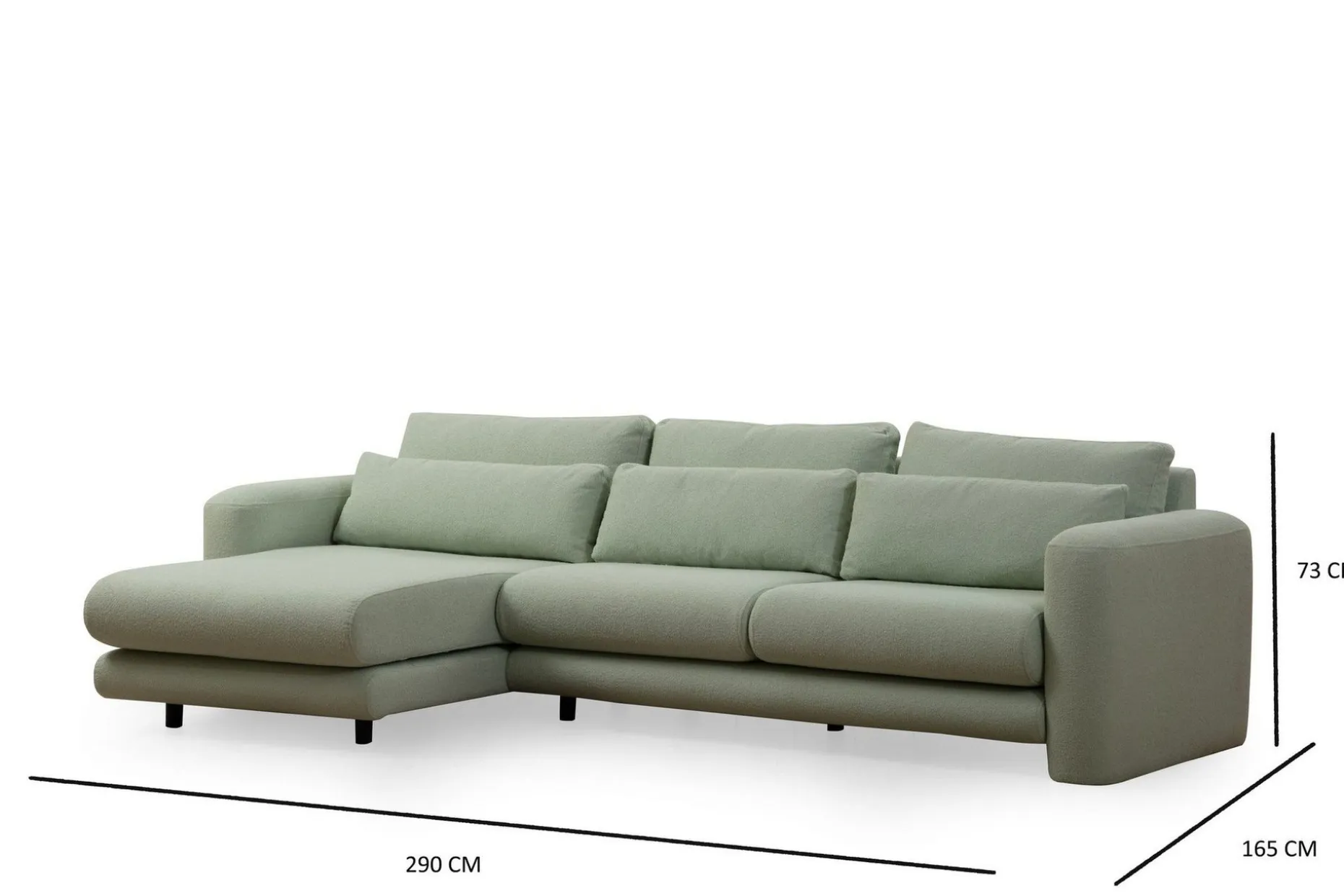 Makhan Sofa med Sjeselong 3-seter