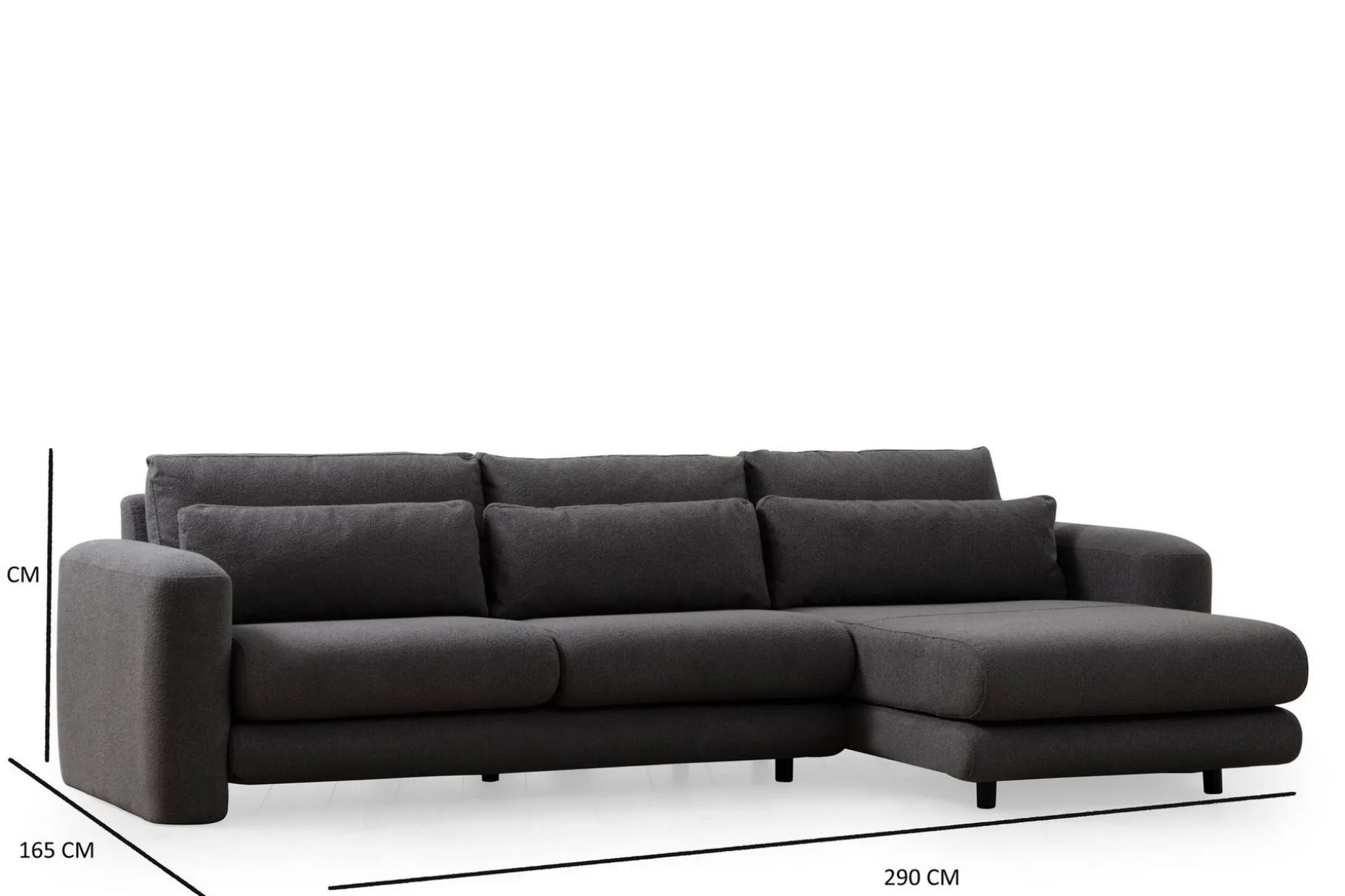 Makhan Sofa med Sjeselong 3-seter