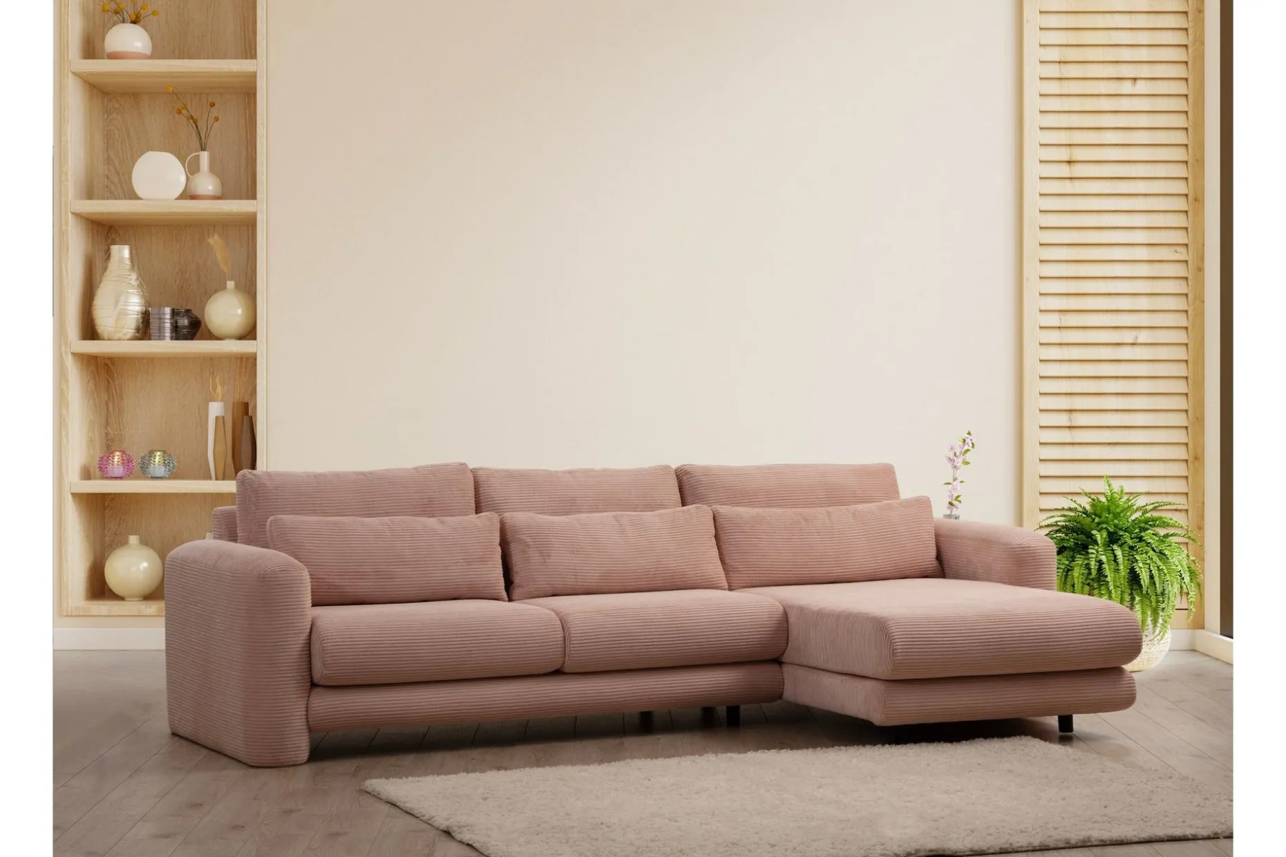 Makhan Sofa med Sjeselong 3-seter