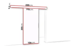 Malibu Dør 204x106x205 cm