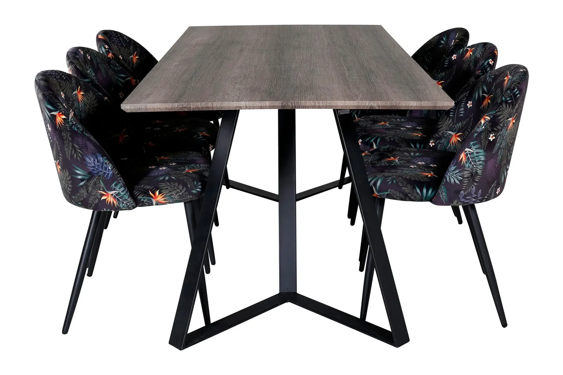 Malvina Spisegruppe 180 cm inkl. 6 Sedavi Stoler