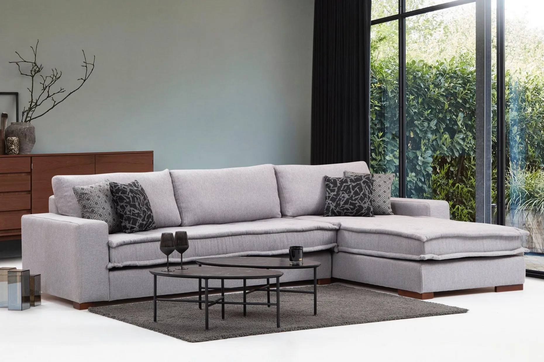 Mamerto Sofa m. Divan 4-seters