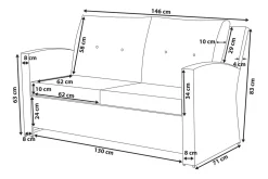 Marino Loungegruppe 146 cm