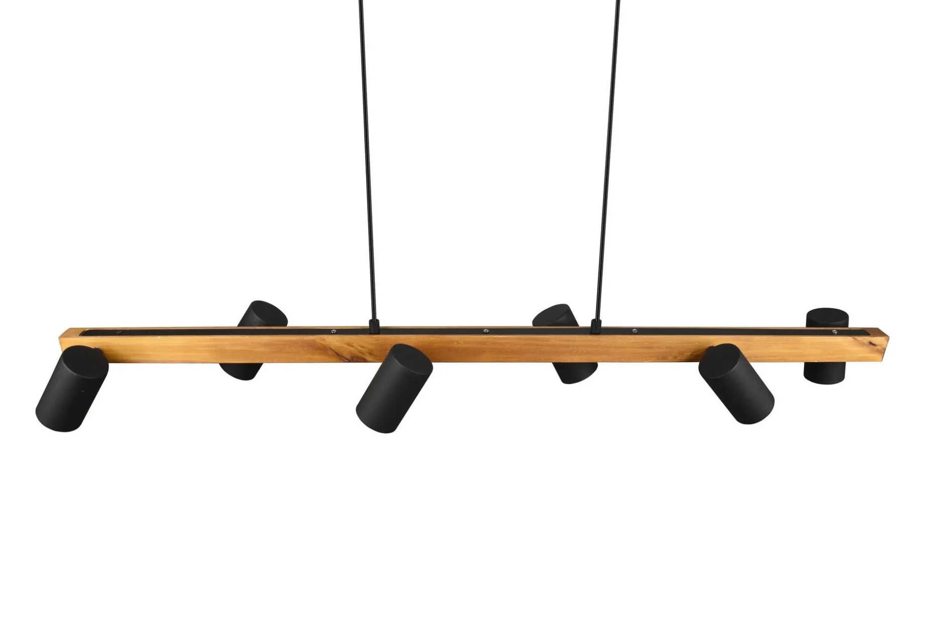 Marley Hengelampe 115 cm 6-deler Mattsvart/Tre