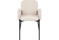 Matsalsstol Beliani Albee set om 2 Beige