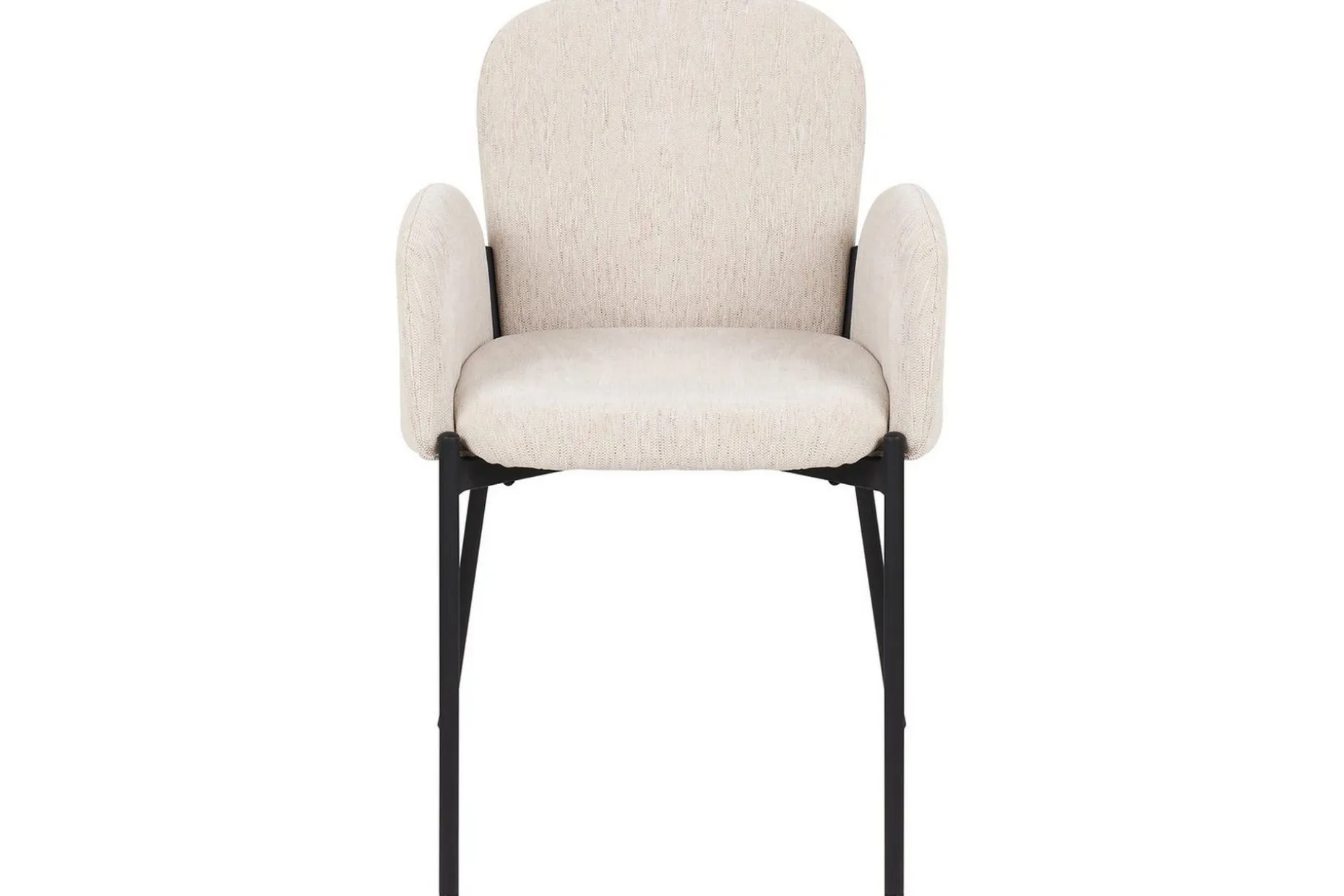 Matsalsstol Beliani Albee set om 2 Beige