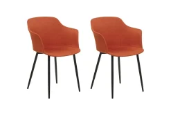 Matsalsstol Beliani Elim set om 2 Orange