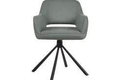 Matsalsstol Beliani Loures set om 2 Beige-Svart Dark green
