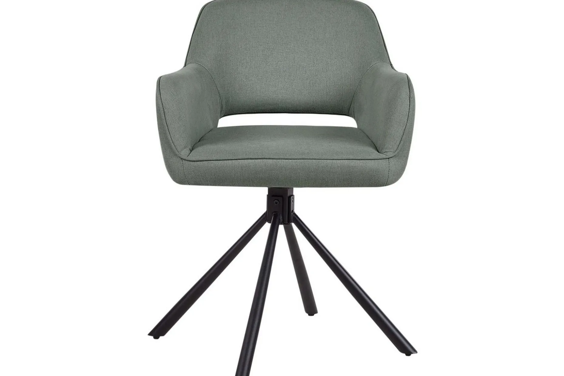 Matsalsstol Beliani Loures set om 2 Beige-Svart Dark green