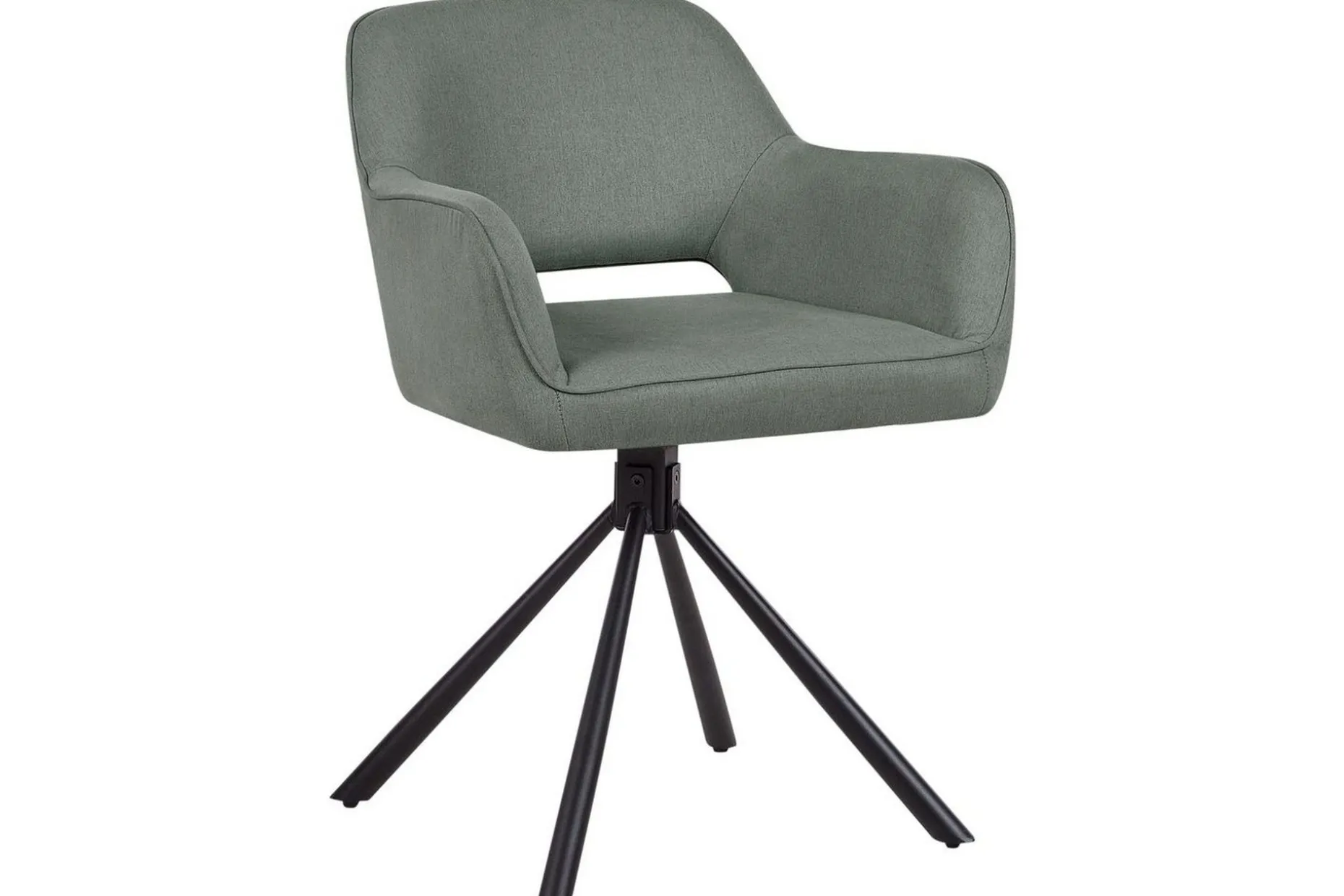 Matsalsstol Beliani Loures set om 2 Beige-Svart Dark green