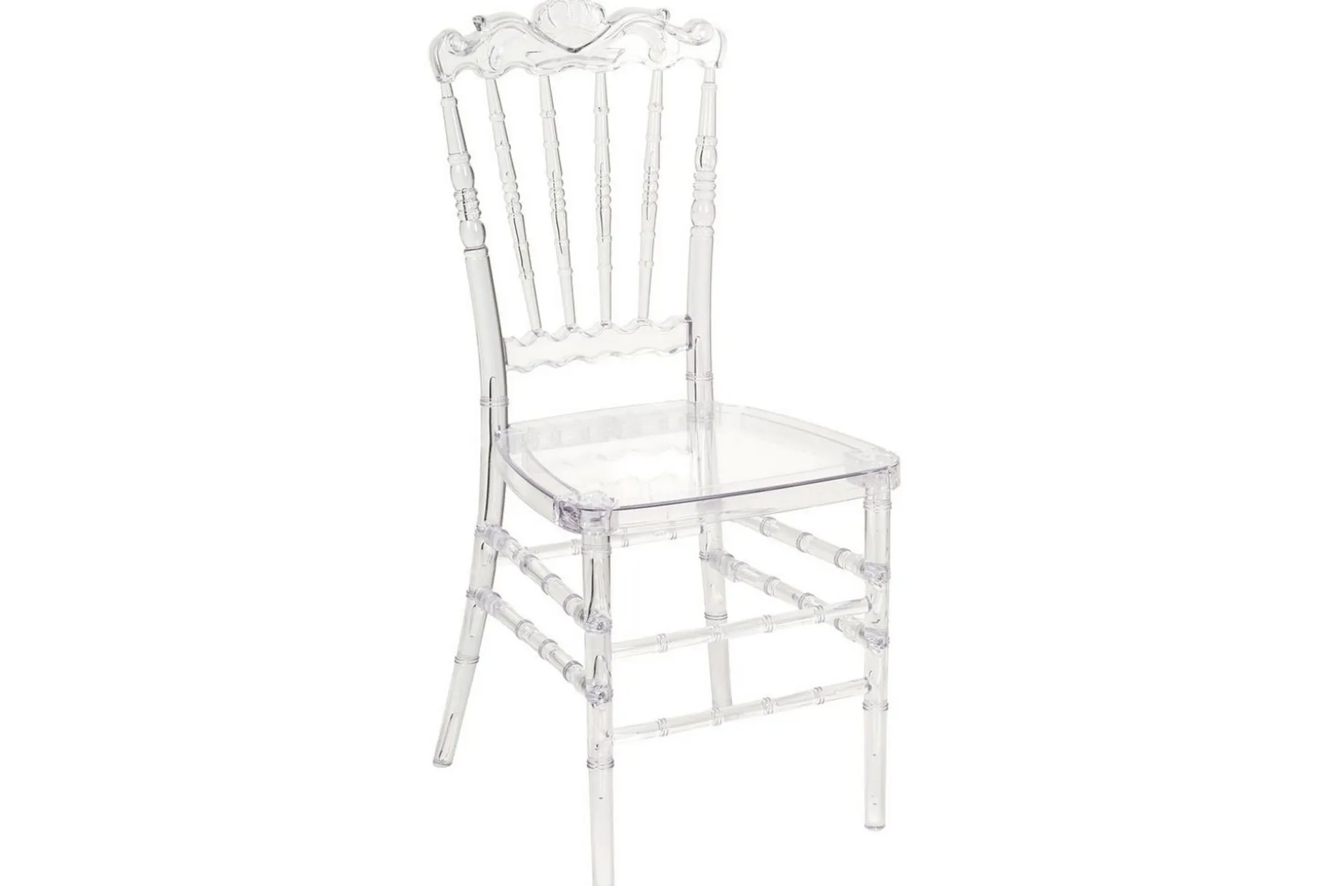 Matsalsstol Beliani Mendon set om 2 Transparent