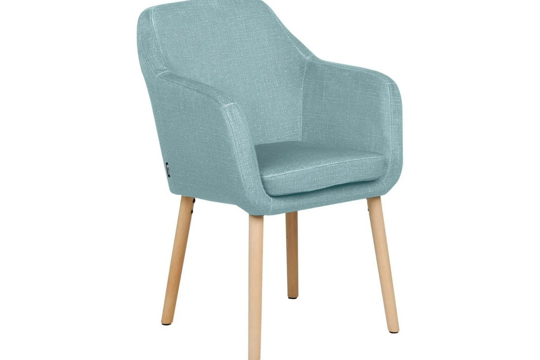Matsalsstol Beliani Yorkville II Blått-Ljust Trä Light blue