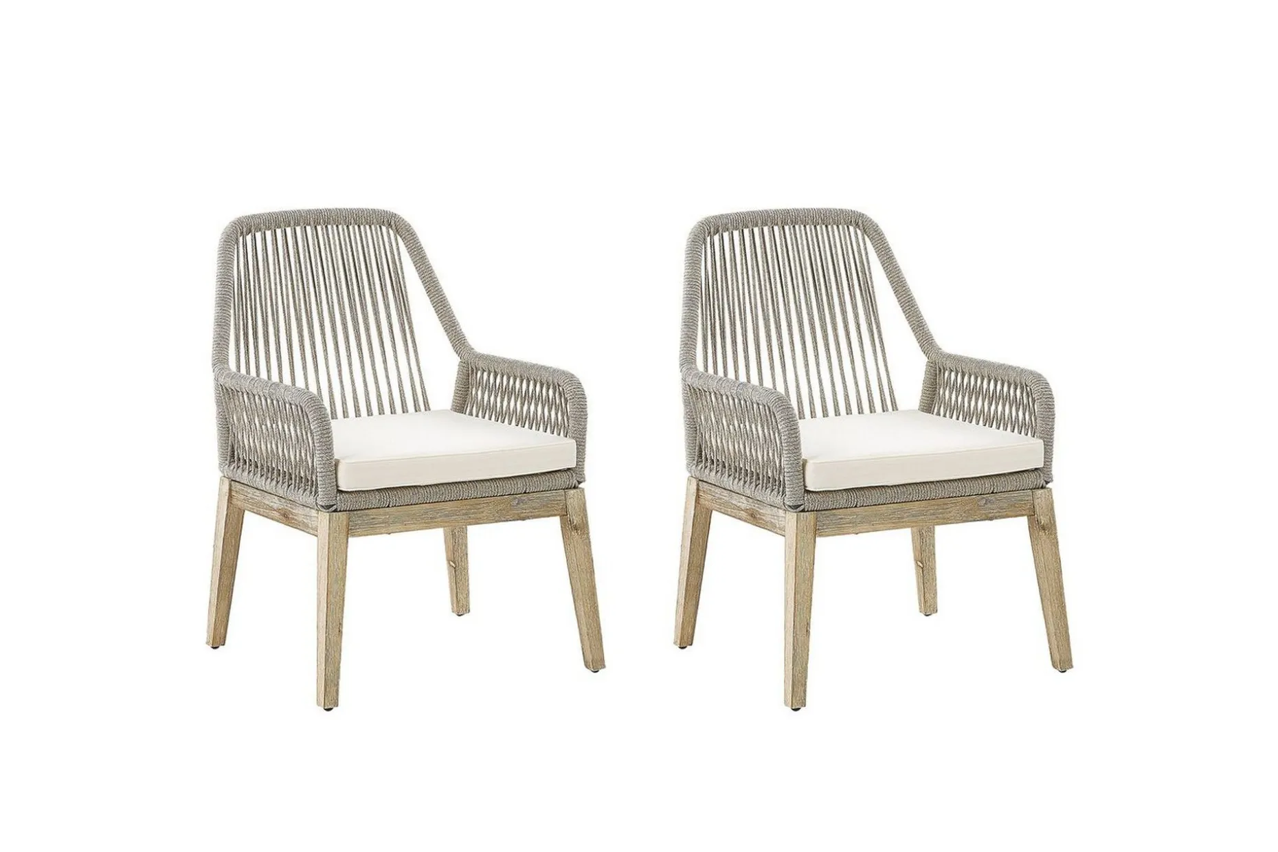 Matstol Beliani Olbia set om 2 Cream white