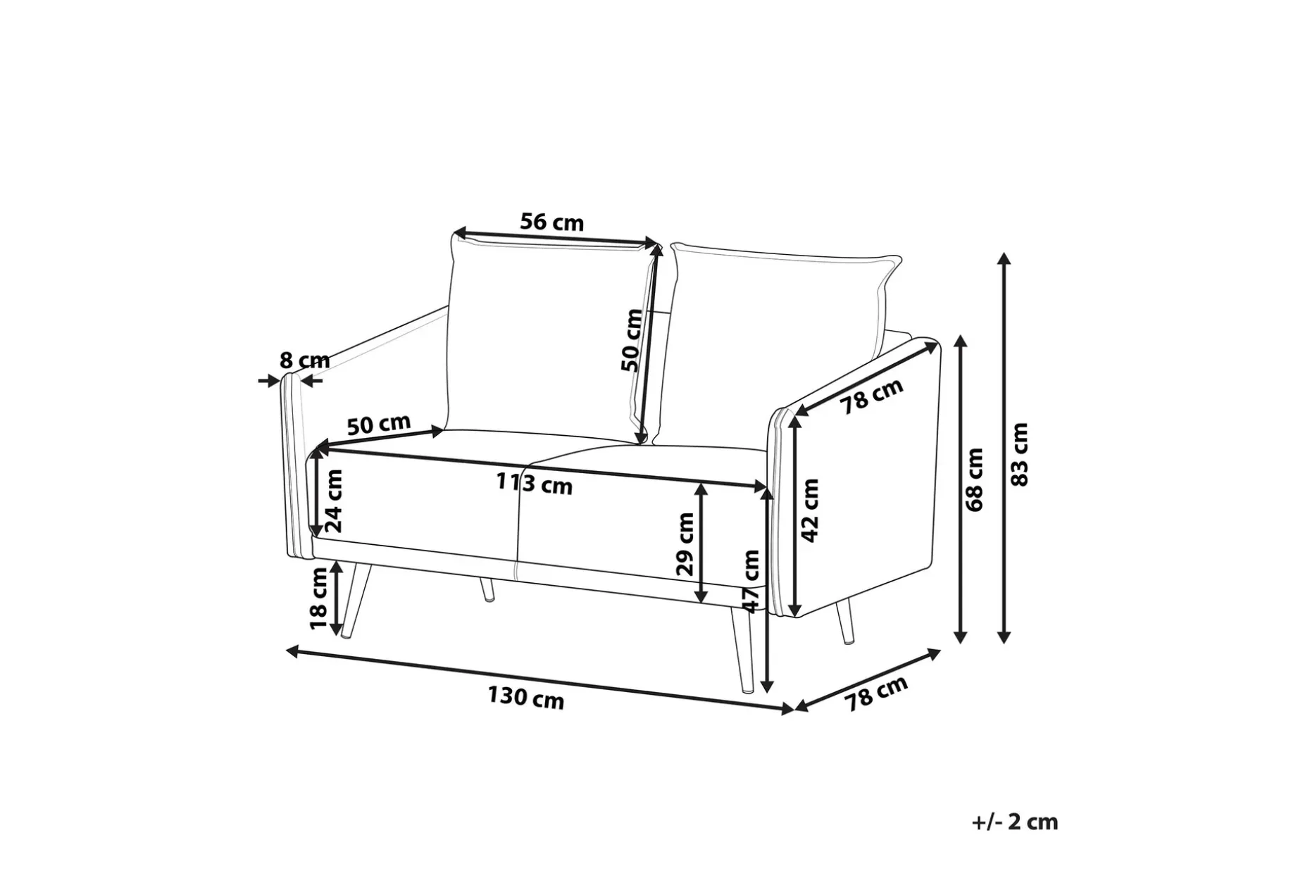 Maurana Sofa 2-seter
