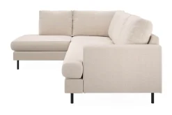 Menard Compact 4-seters Venstrevendt L-formet Sjeselongsofa i Stoff