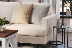 Menard Compact 4-seters Venstrevendt L-formet Sjeselongsofa i Stoff