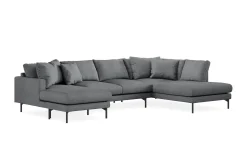 Menard 4-seters Høyrevendt Stor U-formet Dyp Sofa med Divan og Sjeselong i Stoff