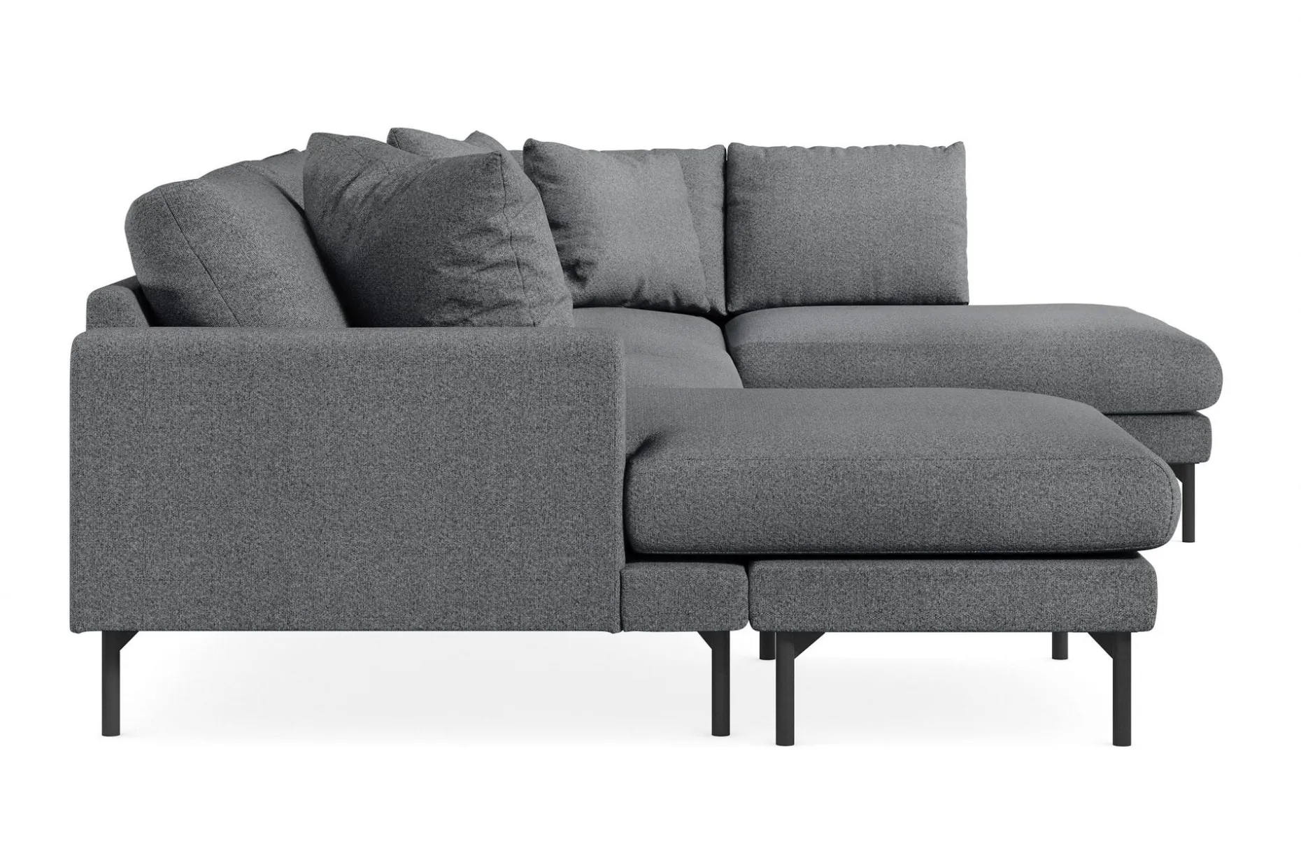 Menard 4-seters Høyrevendt Stor U-formet Dyp Sofa med Divan og Sjeselong i Stoff