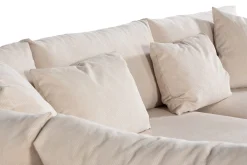 Menard 4-seters Venstrevendt L-formet Sjeselongsofa + Fotskammel i Manchester