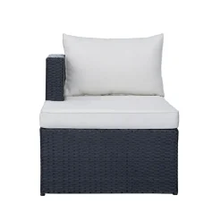 Mendoza l-formet 4-seters sofagruppe i kunstrotting for altan og terrasse