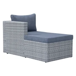 Mendoza l-formet 4-seters sofagruppe i kunstrotting for altan og terrasse