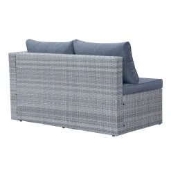 Mendoza l-formet 4-seters sofagruppe i kunstrotting for altan og terrasse